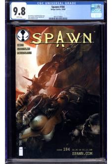 SPAWN #184 CGC 9.8 WHITE PAGES front cover