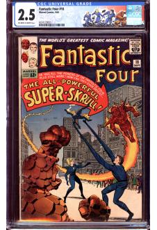 FANTASTIC FOUR #18 CGC 2.5 OW/WH PAGES front cover
