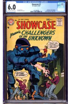 SHOWCASE #7 CGC 6.0 OW/WH PAGES front cover