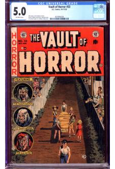 VAULT OF HORROR #33 CGC 5.0 OW PAGES front cover