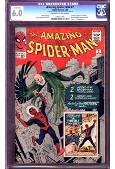 AMAZING SPIDER-MAN #2 CGC 6.0 OW/WH PAGES C front cover