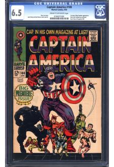 CAPTAIN AMERICA #100 CGC 6.5 CR/OW PAGES front cover
