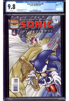 SONIC THE HEDGEHOG #91 CGC 9.8 WHITE PAGES front cover