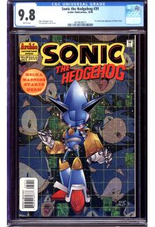 SONIC THE HEDGEHOG #39 CGC 9.8 WHITE PAGES front cover