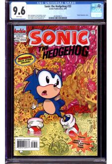 SONIC THE HEDGEHOG #33 CGC 9.6 WHITE PAGES front cover