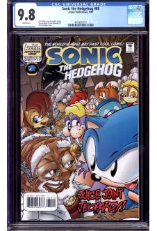 SONIC THE HEDGEHOG #69 CGC 9.8 WHITE PAGES front cover