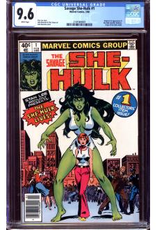 SAVAGE SHE-HULK #1 CGC 9.6 WHITE PAGES front cover