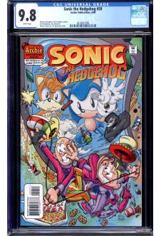 SONIC THE HEDGEHOG #59 CGC 9.8 WHITE PAGES front cover