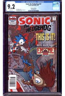 SONIC THE HEDGEHOG #47 CGC 9.2 WHITE PAGES front cover