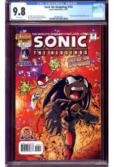 SONIC THE HEDGEHOG #102 CGC 9.8 WHITE PAGES front cover