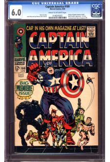 CAPTAIN AMERICA #100 CGC 6.0 CR/OW PAGES front cover