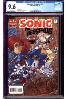 SONIC THE HEDGEHOG #54 CGC 9.6 WHITE PAGES front cover