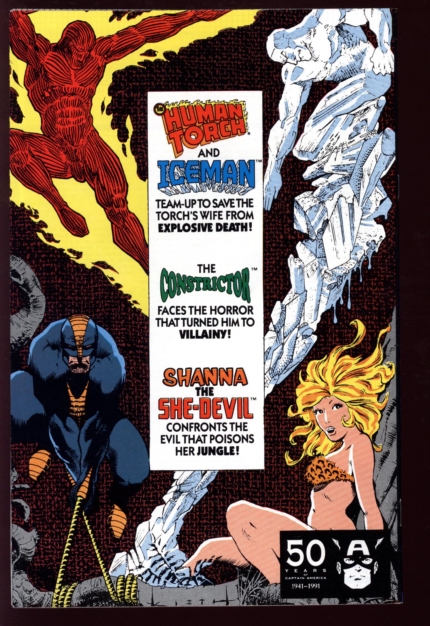 MARVEL COMICS PRESENTS Back Cover