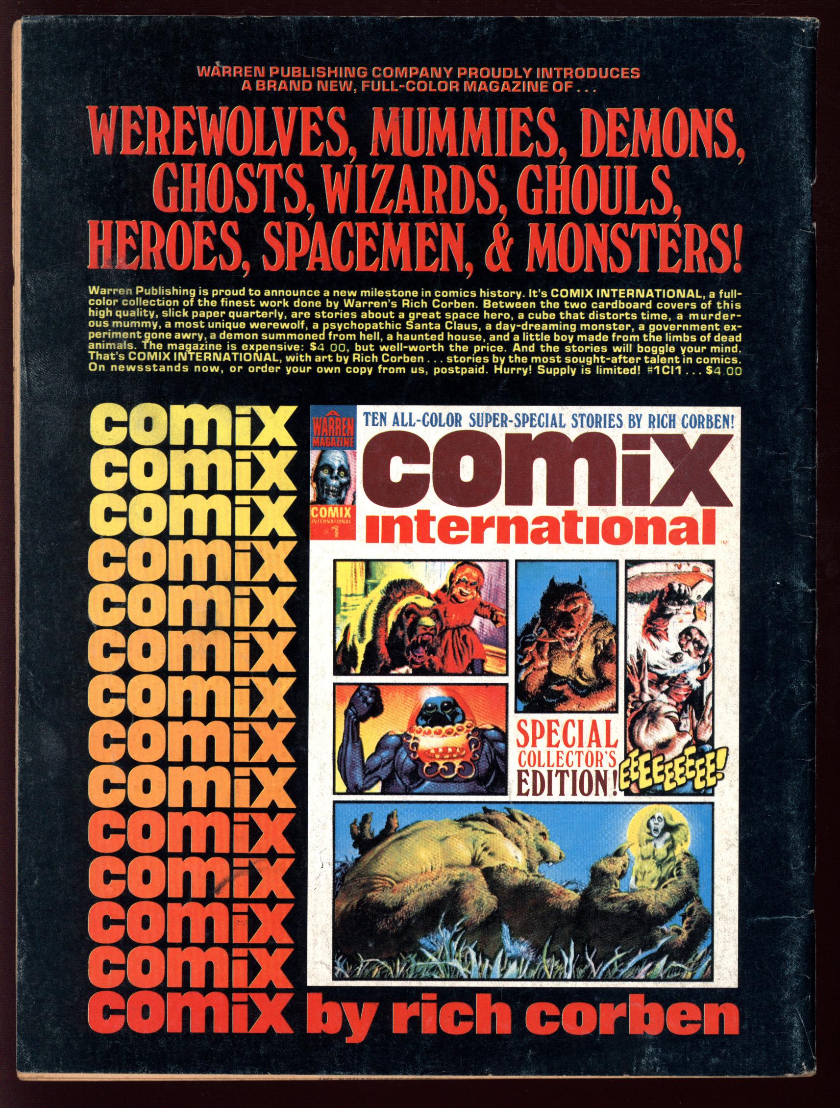 VAMPIRELLA Back Cover
