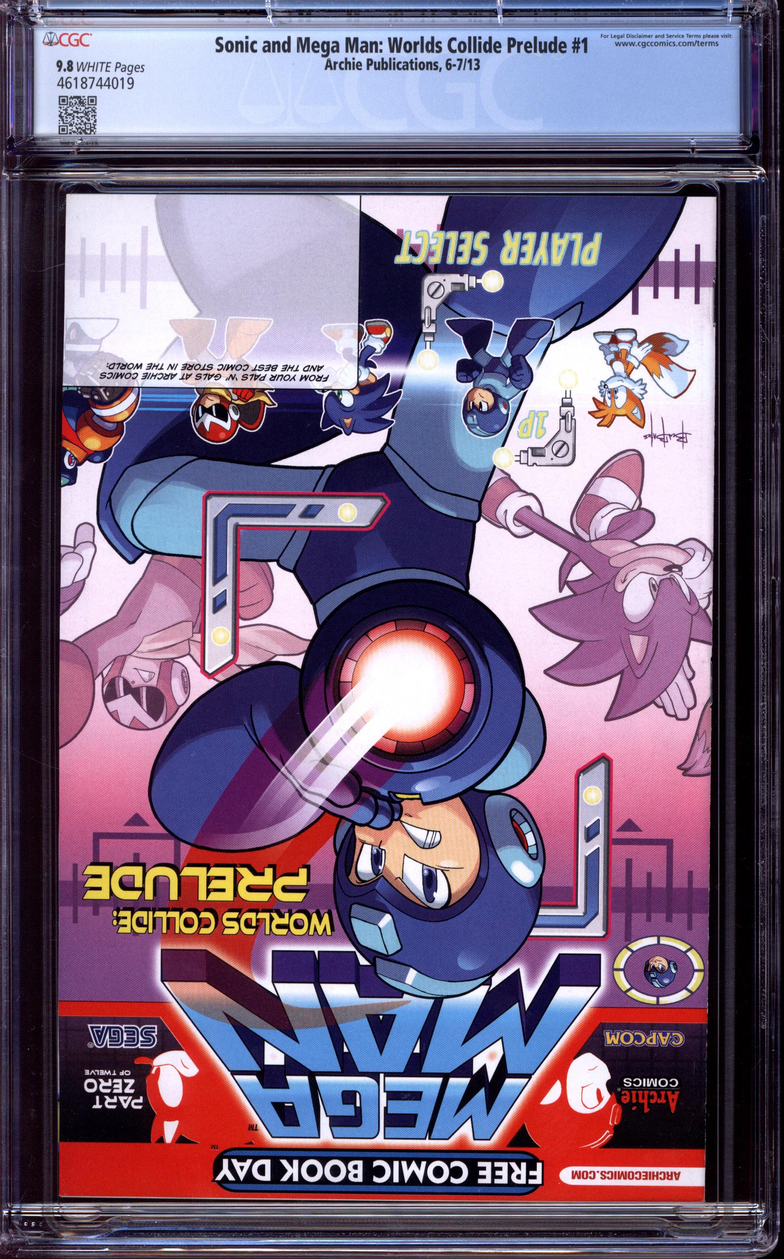SONIC AND MEGA MAN: WORLDS COLLIDE PRELUDE Back Cover