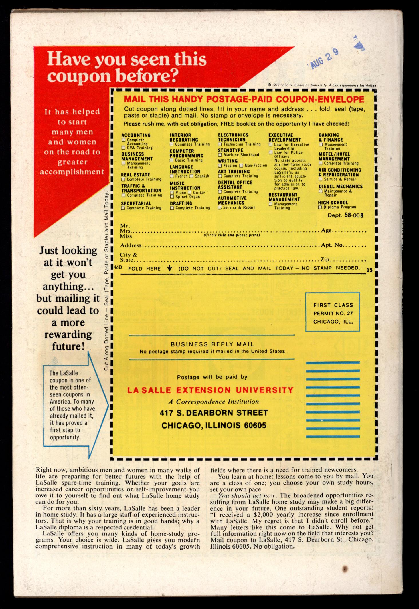 GIANT-SIZE AVENGERS Back Cover