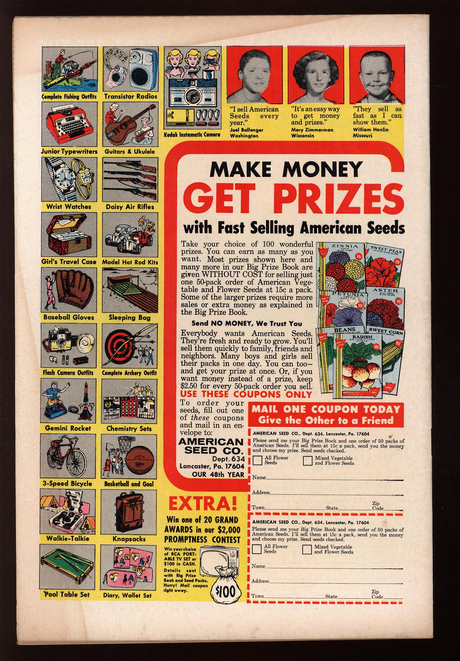 ACTION COMICS Back Cover