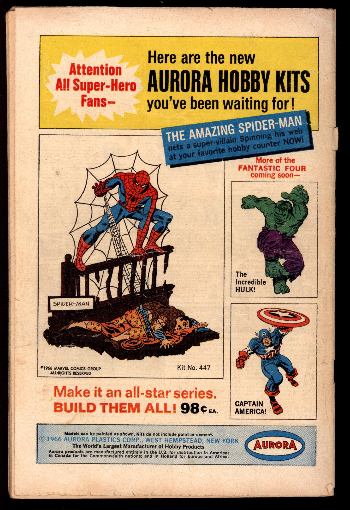 AVENGERS Back Cover