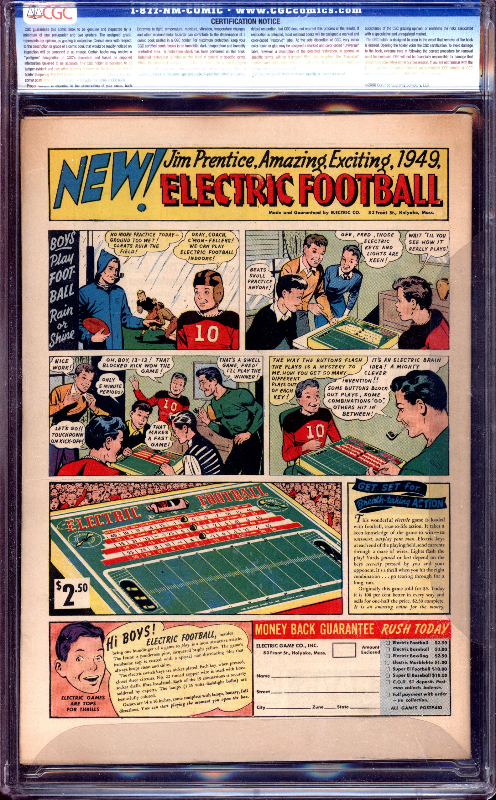 MODERN COMICS Back Cover