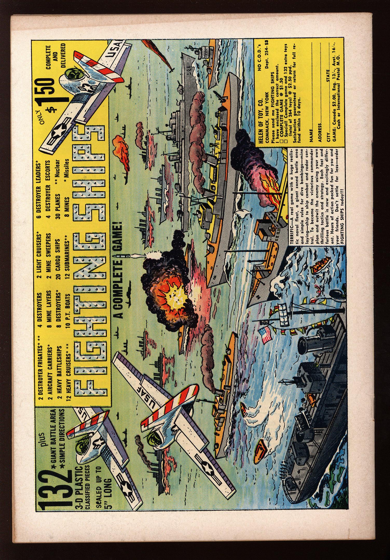 ACTION COMICS Back Cover