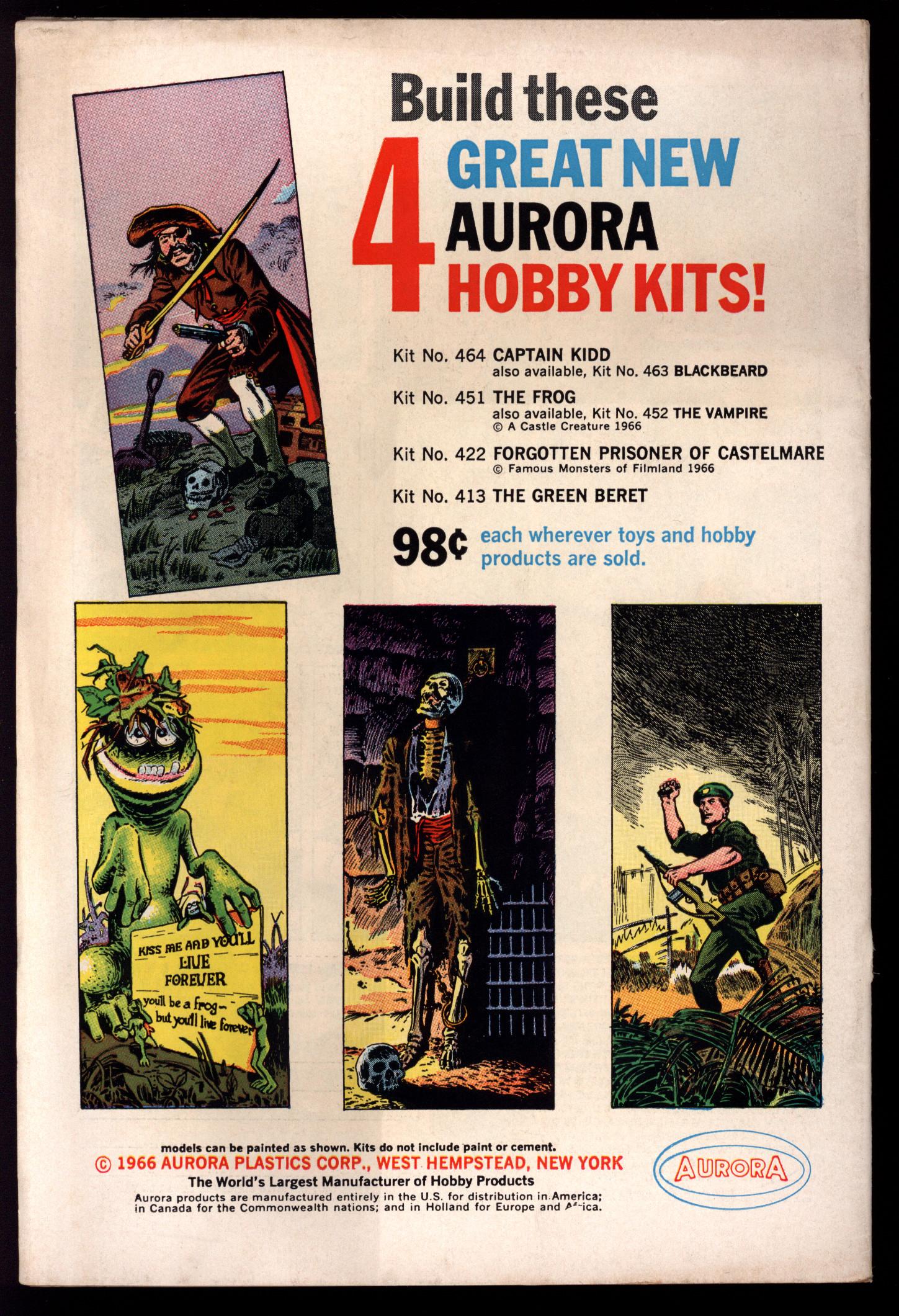 ACTION COMICS Back Cover