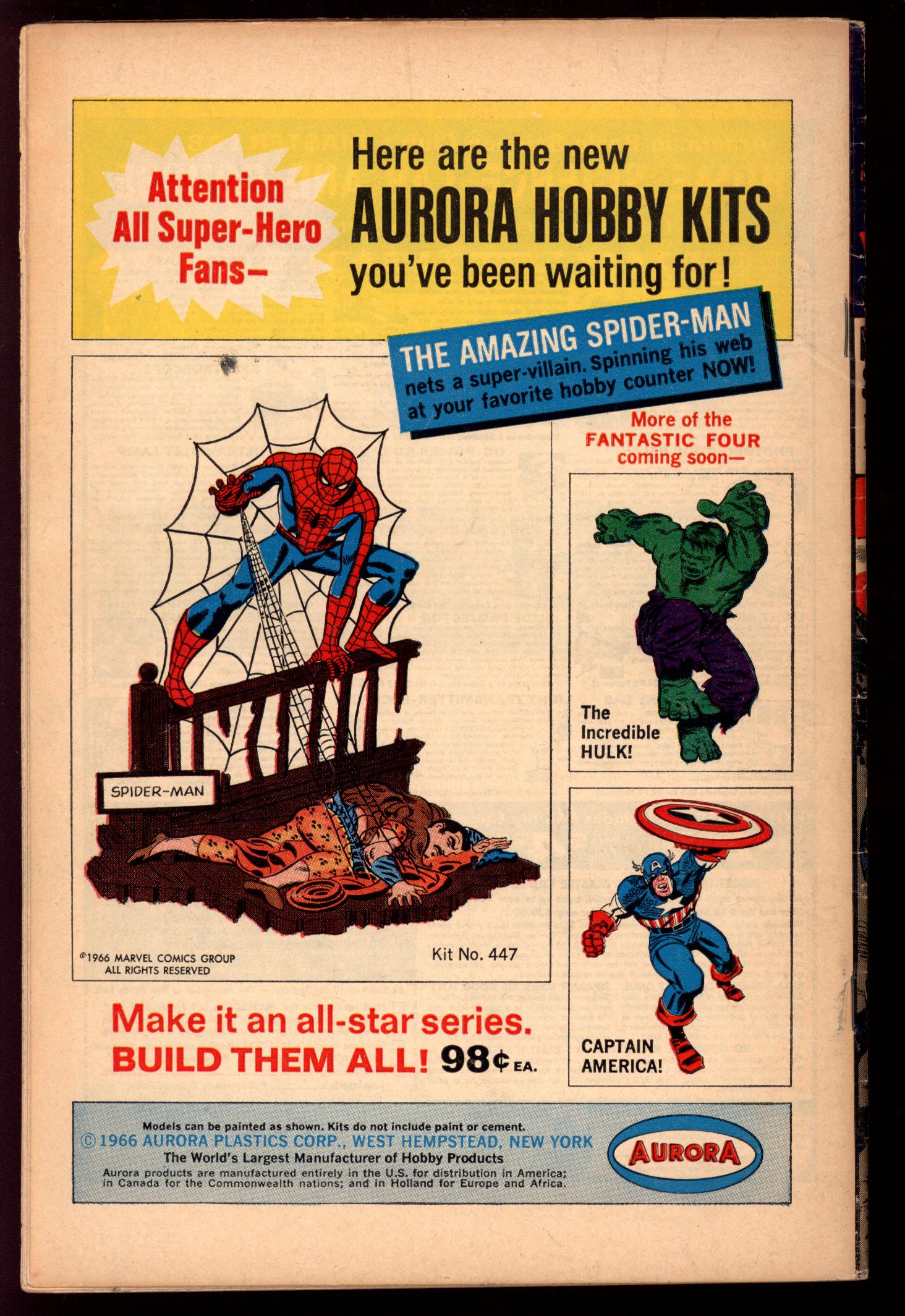 AVENGERS Back Cover