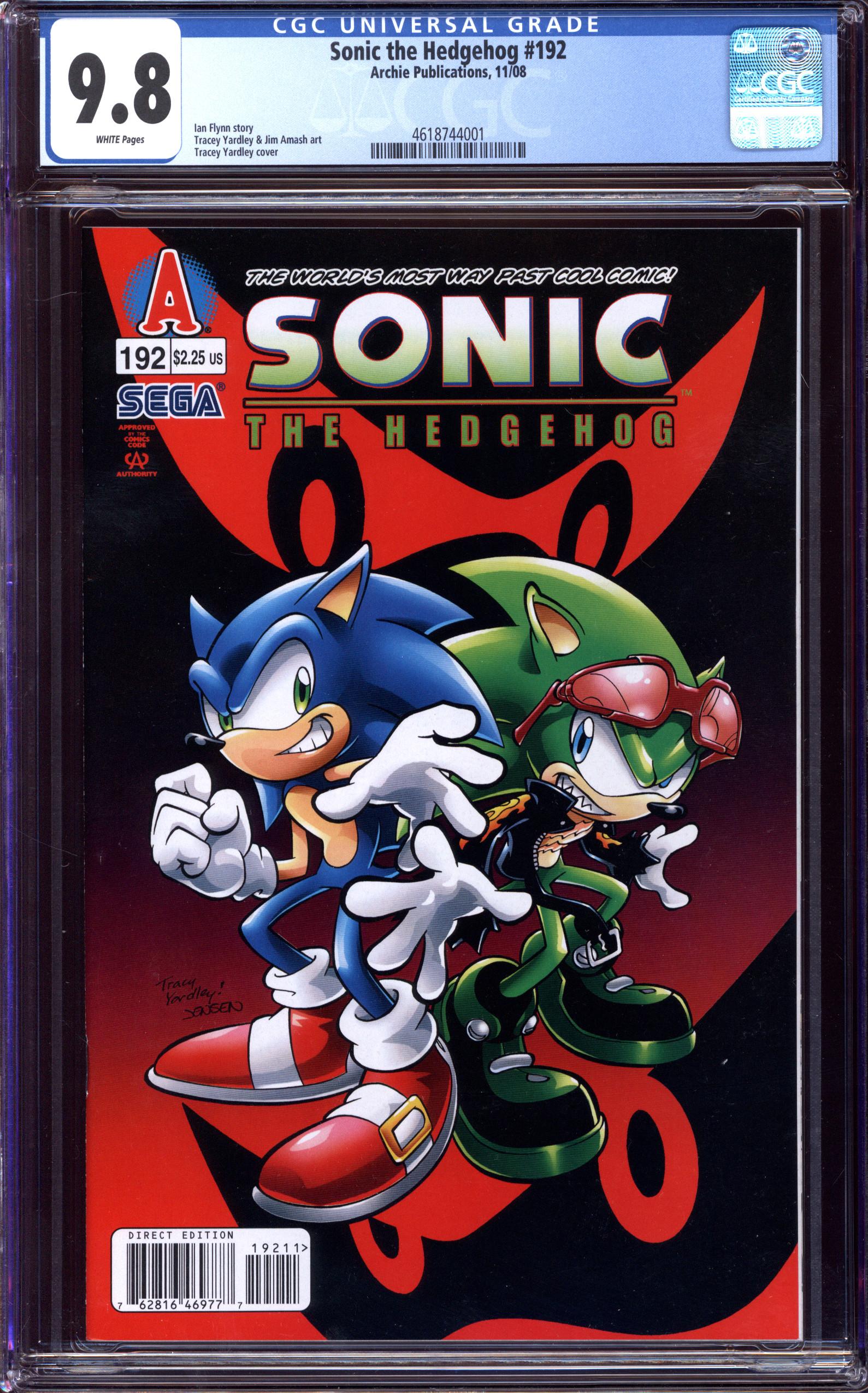 SONIC THE HEDGEHOG #192 CGC 9.8 WHITE PAGES | Reece's Rare Comics