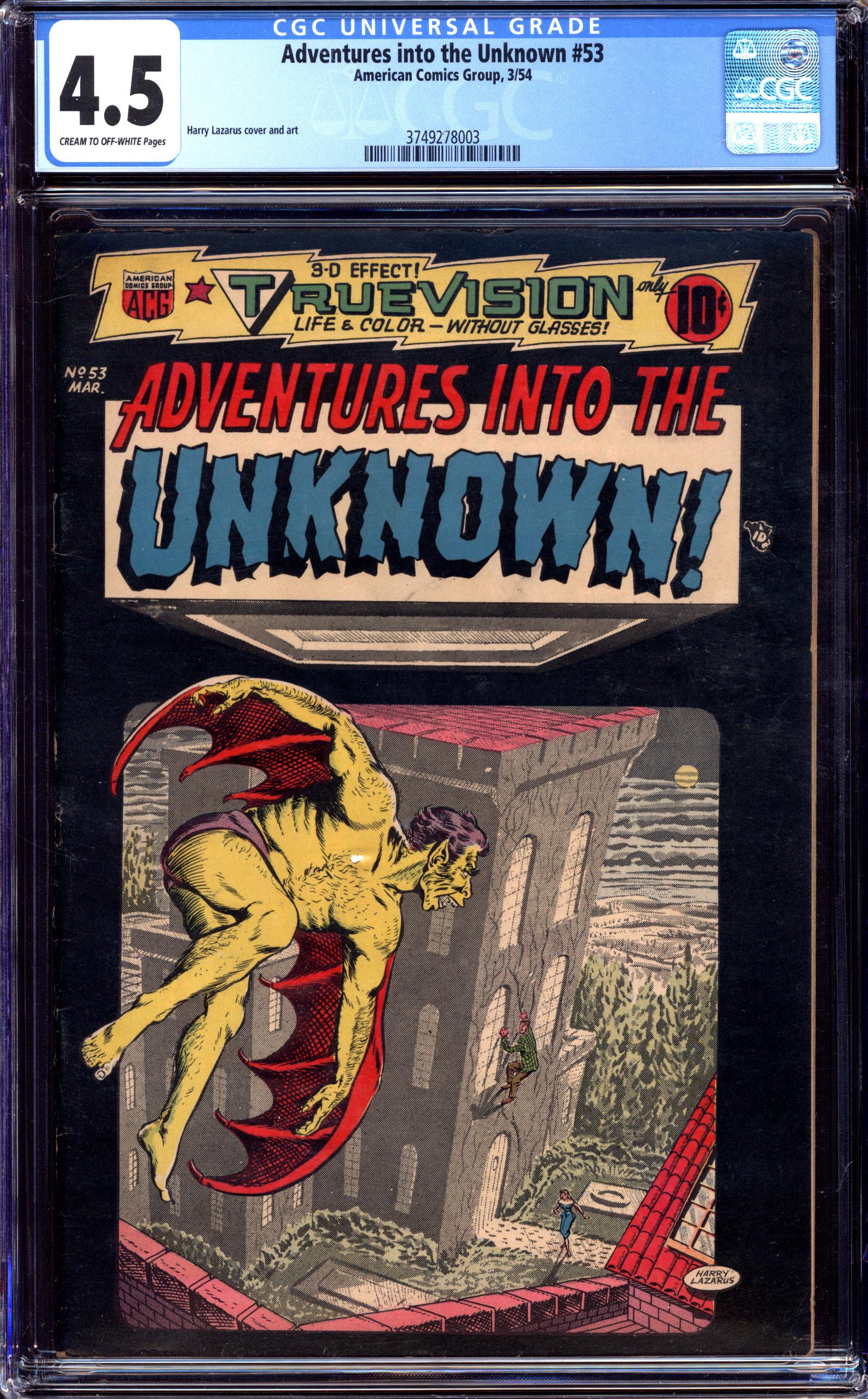 ADVENTURES INTO THE UNKNOWN Front Cover