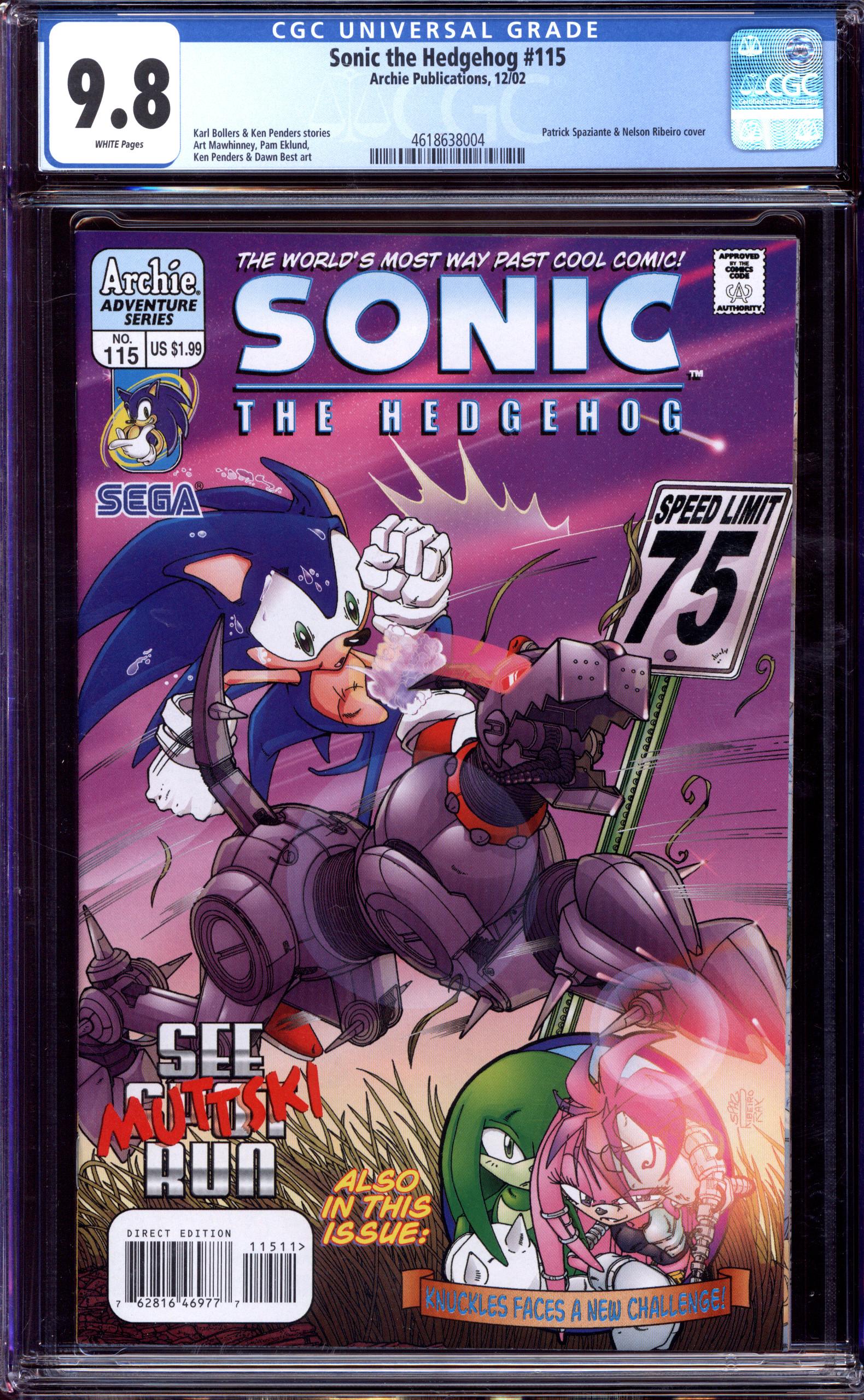 SONIC THE HEDGEHOG Front Cover