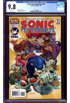 SONIC THE HEDGEHOG #156 CGC 9.8 WHITE PAGES front cover