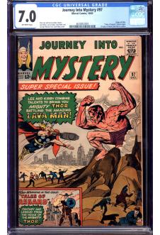 JOURNEY INTO MYSTERY #97 CGC 7.0 OW PAGES front cover
