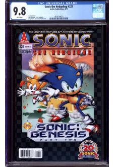 SONIC THE HEDGEHOG #227 CGC 9.8 WHITE PAGES front cover