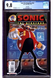 SONIC THE HEDGEHOG #254 CGC 9.8 WHITE PAGES front cover