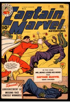 CAPTAIN MARVEL ADVENTURES #43 4.0 front cover