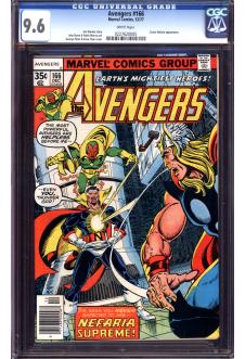 AVENGERS #166 CGC 9.6 WHITE PAGES front cover