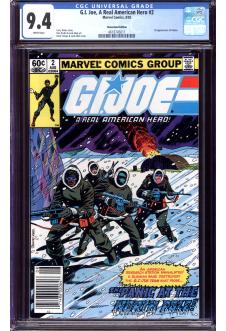 G.I. JOE, A REAL AMERICAN HERO #2 CGC 9.4 WHITE PAGES front cover
