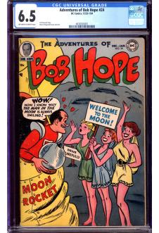 ADVENTURES OF BOB HOPE #24 CGC 6.5 OW/WH PAGES front cover