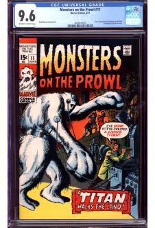 MONSTERS ON THE PROWL #11 CGC 9.6 OW/WH PAGES front cover