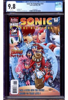SONIC THE HEDGEHOG #131 CGC 9.8 WHITE PAGES front cover