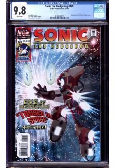 SONIC THE HEDGEHOG #128 CGC 9.8 WHITE PAGES front cover