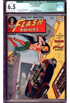 FLASH COMICS #100 CGC OW/WH PAGES Q front cover