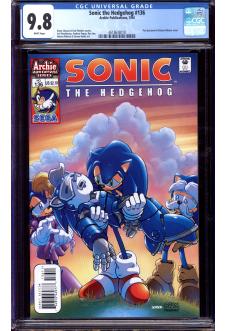 SONIC THE HEDGEHOG #136 CGC 9.8 WHITE PAGES front cover