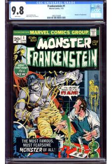 FRANKENSTEIN #1 CGC 9.8 WHITE PAGES front cover