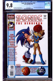 SONIC THE HEDGEHOG #123 CGC 9.8 WHITE PAGES front cover