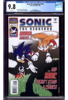 SONIC THE HEDGEHOG #145 CGC 9.8 WHITE PAGES front cover