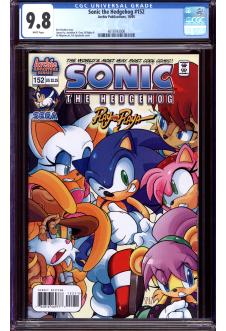 SONIC THE HEDGEHOG #152 CGC 9.8 WHITE PAGES front cover