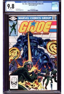 G.I. JOE, A REAL AMERICAN HERO #3 CGC 9.8 WHITE PAGES front cover