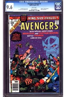 AVENGERS ANNUAL #7 CGC 9.6 WHITE PAGES front cover