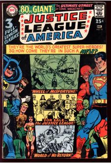 JUSTICE LEAGUE OF AMERICA #58 3.5 front cover