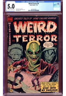 WEIRD TERROR #8 CGC 5.0 OW/WH PAGES front cover